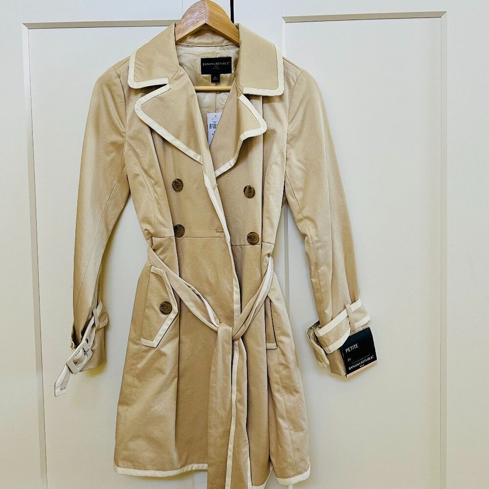 Banana Republic Trench Coat Petite P